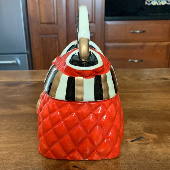 David's Cookies Collectible Red Cookie Jar Ceramic Purse - Picture 2 of 10